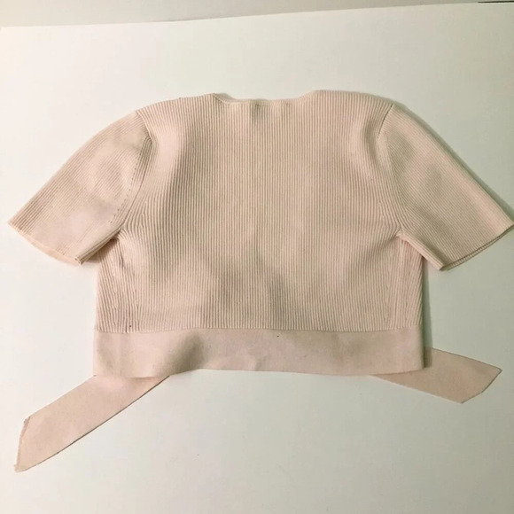 Aritzia Wilfred Elouan Tie Front Ribbed Knit Top Size XS - Picture 10 of 15